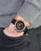 Maserati Successo 44mm Black Rose Gold Dial Black Rubber Strap Watch For Men - R8871621012 Buy Now By Maserati