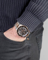 Maserati SFIDA Chronograph Black Dial Two Tone Steel Strap Watch For Men - R8873640002 Buy Now By Maserati