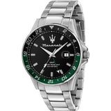 Maserati SFIDA Chronograph Black Dial Silver Steel Strap Watch For Men - R8853140005 Buy Now By Maserati