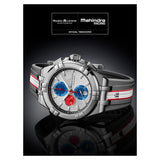 Maurice Lacroix Aikon Chronograph Special Edition Mahindra Racing Silver Dial Grey Rubber Strap Watch for Men - AI1018-TT031-130-2 Buy Now By Maurice Lacroix