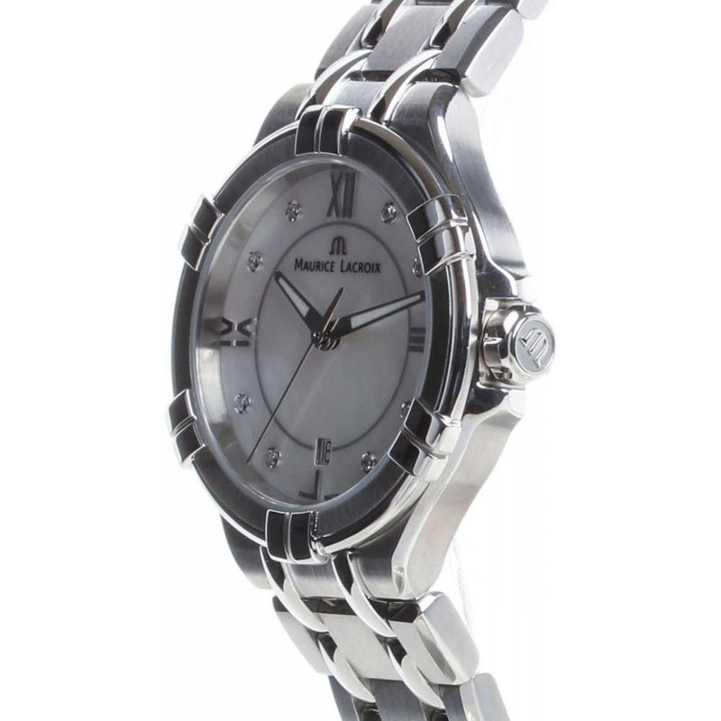 Maurice Lacroix Aikon White Mother of Pearl Dial Silver Steel Strap Watch for Women - AI1004-SS002-170-1 Buy Now By Maurice Lacroix