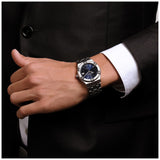 Maurice Lacroix Aikon Chronograph Blue Dial Silver Steel Strap Watch for Men - AI1018-SS002-430-1 Buy Now By Maurice Lacroix