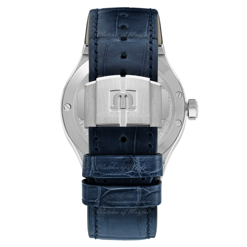 Maurice Lacroix Aikon Automatic Blue Dial Blue Leather Strap Watch For Men - AI6008-ss001-430-1 Buy Now By Maurice Lacroix
