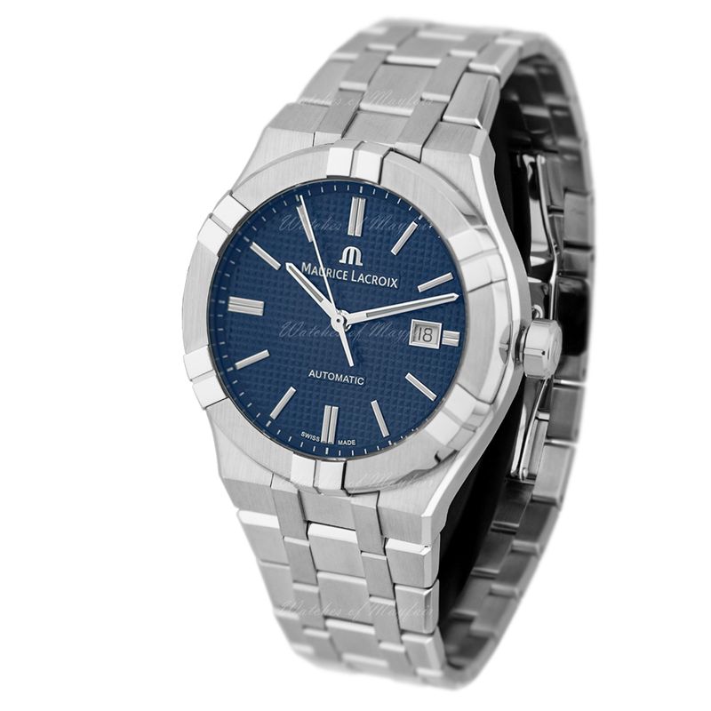 Maurice Lacroix Aikon Automatic Blue Dial Silver Steel Strap Watch For Men - AI6008-SS002-430-1 Buy Now By Maurice Lacroix
