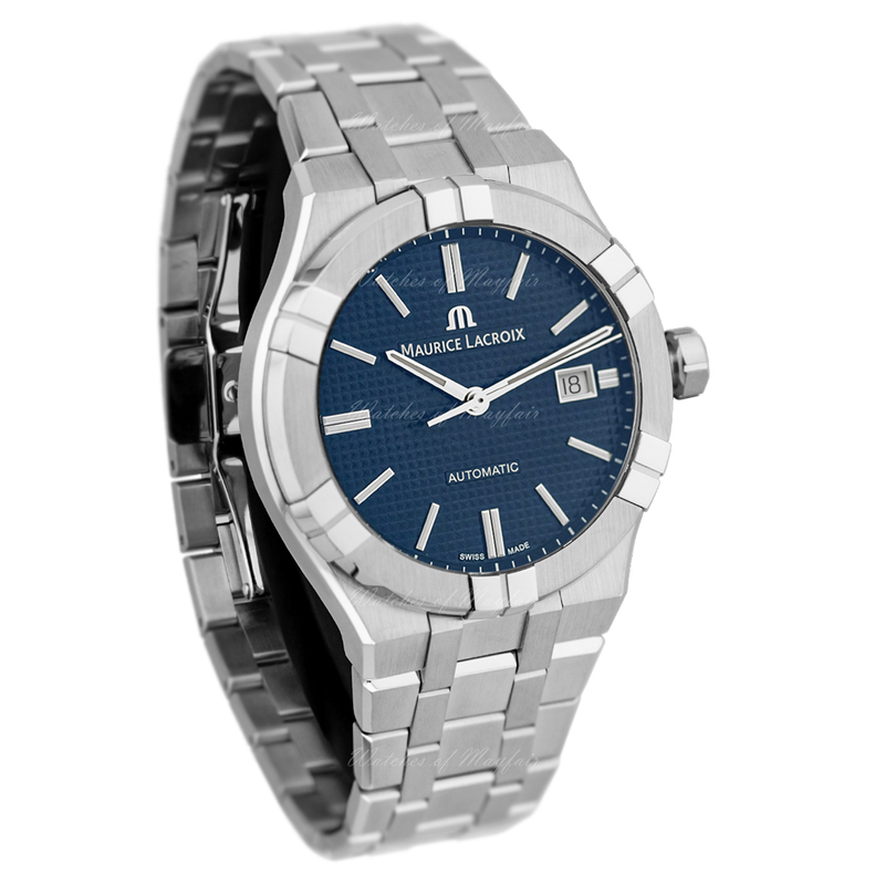 Maurice Lacroix Aikon Automatic Blue Dial Silver Steel Strap Watch For Men - AI6008-SS002-430-1 Buy Now By Maurice Lacroix