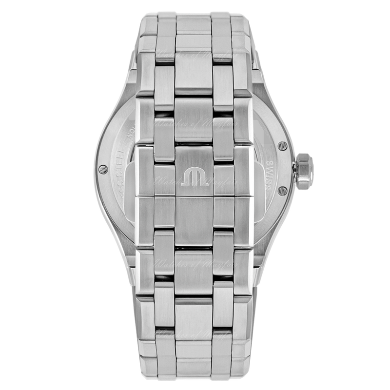 Maurice Lacroix Aikon Limited Edition Automatic Date Orange Dial Silver Steel Strap Watch For Men - AI6008-SS00F-530-1 Buy Now By Maurice Lacroix