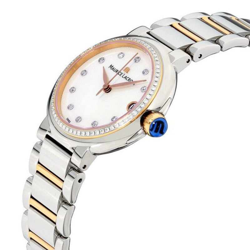 Maurice Lacroix Fiaba Date Diamonds White Mother of Pearl Dial Two Tone Steel Strap Watch for Women - FA1007-PVP23-170-1 Buy Now By Maurice Lacroix