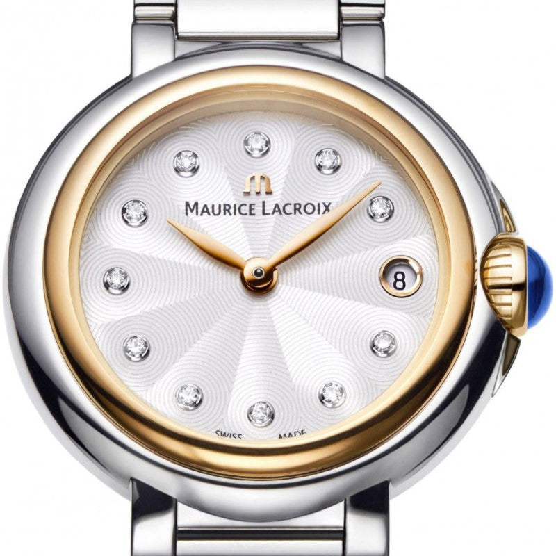 Shop Maurice Lacroix Fiaba Mother of Pearl Dial Two Tone Steel Strap Watch for Women - FA1007-PVP13-170-1 in USA