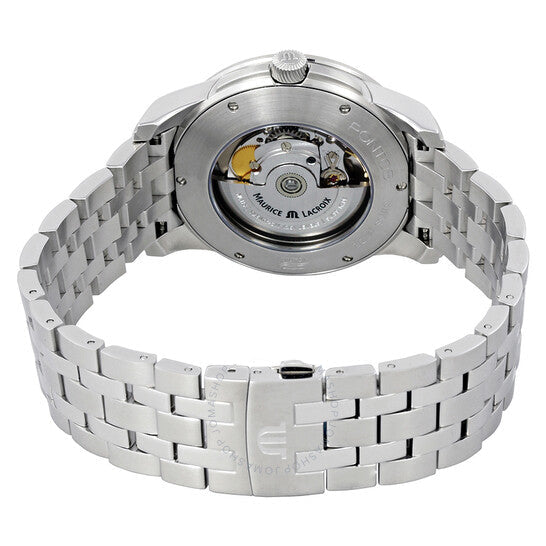 Maurice Lacroix Pontos Date Automatic Black Dial Silver Steel Strap Watch For Men - PT6148-SS002-330 Buy Now By Maurice Lacroix