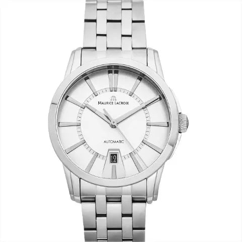 Maurice Lacroix Pontos Date Automatic Silver Dial Silver Steel Strap Watch For Men - PT6148-SS002-130 Buy Now By Maurice Lacroix