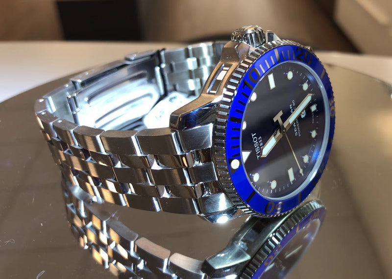 Tissot Seastar 1000 Powermatic 80 Blue Dial Silver Steel Strap Watch For Men - T120.407.11.041.00 Buy Now By Tissot