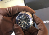 Tag Heuer Aquaracer Blue Dial SIlver Steel Strap Watch for Men - CAY111B.BA0927