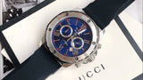 Bulova Marine Star Blue Dial Black Silicone Strap Watch for Men - 98B258 Buy Now By Bulova