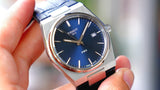 Tissot PRX Blue Dial Blue Leather Strap Watch for Men - T137.410.16.041.00 Buy Now By Tissot