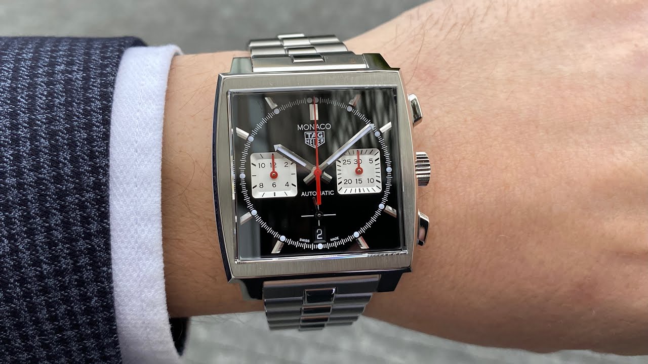 Tag Heuer Monaco Automatic Chronograph Blue Dial Silver Steel Strap Watch for Men - CBL2111.BA0644