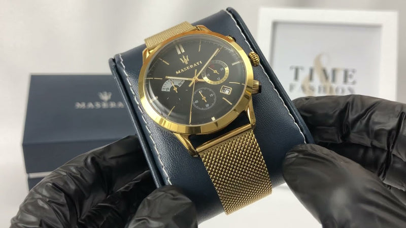Maserati Ricordo Chronograph Black Dial Stainless Steel Mesh Bracelet Watch For Men - R8873633003 Buy Now By Maserati