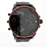 Diesel Mr Daddy 2.0 Chronograph Black Dial Black Steel Strap Watch For Men - DZ7400 Buy Now By Diesel