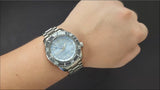 Shop Seiko Prospex Limited Edition Automatic GMT Glacier Blue Dial Silver Steel Strap Watch For Men - SPB385J1 in USA