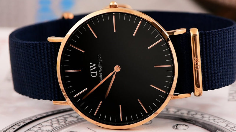 Daniel Wellington Classic Bayswater Black Dial Black NATO Strap Watch For Men - DW00100277 Buy Now By Daniel Wellington