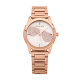 Michael Kors Hartman Analog White Dial Rose Gold Steel Strap Watch For Women - MK3673 Buy Now By Michael Kors