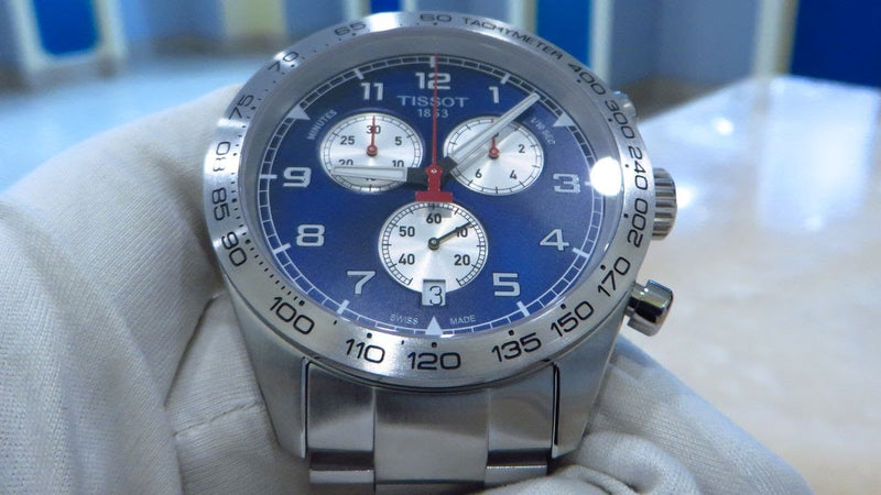 Tissot PRS 516 Chronograph Blue Dial Blue Steel Strap Watch for Men - T131.617.11.042.00 Buy Now By Tissot