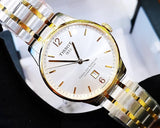 Tissot Chemin Des Tourelles Powermatic 80 Silver Dial Two Tone Steel Strap Watch For Men - T099.407.22.037.00