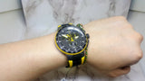 Tissot T Bike Cycling Tour de France Black Dial Two Tone Rubber Strap Watch For Men - T111.417.37.441.00 Buy Now By Tissot