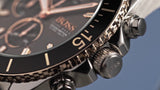 Hugo Boss Ocean Edition Chronograph Black Dial Two Tone Steel Strap Watch for Men - 1513705