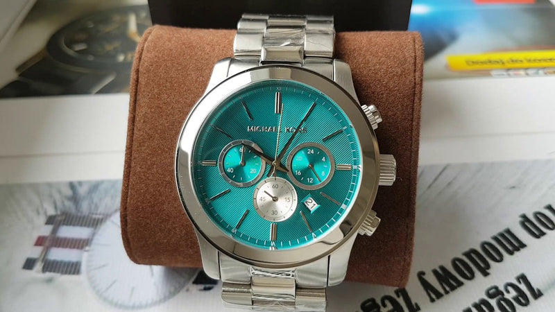 Michael Kors Runway Quartz Blue Dial Silver Steel Strap Watch For Women - MK5953 Buy Now By Michael Kors