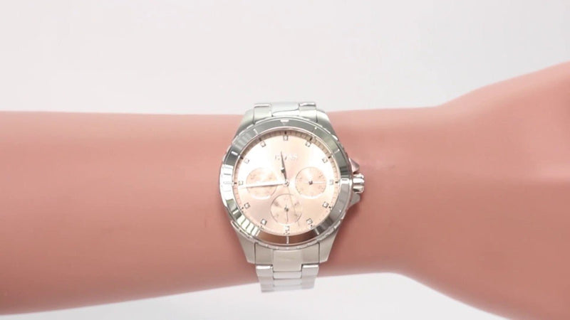 Hugo Boss Premiere Rose Gold Dial Silver Steel Strap Watch for Women - 1502444 Buy Now By Hugo Boss