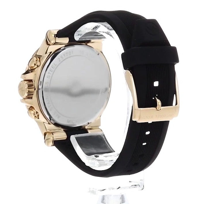Michael Kors Dylan Chronograph Black Dial Black Rubber Strap Watch For Women - MK8556 Buy Now By Michael Kors