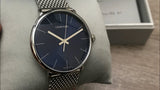 Calvin Klein High Noon Black Dial Silver Mesh Bracelet Watch for Men - K8M21121 Buy Now By Calvin Klein