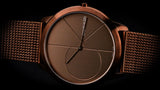 Calvin Klein Minimal Quartz Pink Gold Dial Pink Gold Mesh Bracelet Watch for Men - K3M11TFK Buy Now By Calvin Klein