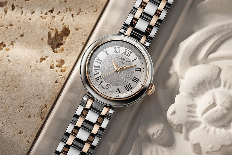 Tissot Bellissima Lady Small Mother of Pearl Dial Two Tone Steel Strap Watch For Women - T126.010.22.013.01 Buy Now By Tissot