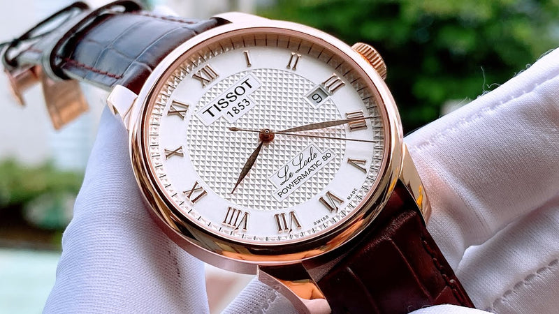Tissot Le Locle Powermatic 80 Silver Dial Brown Leather Strap Watch For Men - T006.407.36.033.00 Buy Now By Tissot
