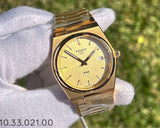 Tissot PRX Champagne Yellow Gold Dial Gold Steel Strap Watch for Men - T137.410.33.021.00 Buy Now By Tissot