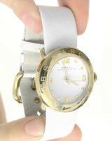 Marc Jacobs Amy White Dial White Leather Strap Watch for Women - MBM1150 Buy Now By Marc Jacobs