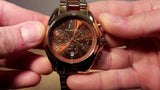 Michael Kors Bradshaw Chronograph Burgundy Dial Two Tone Steel Strap For Women - MK6269 Buy Now By Michael Kors