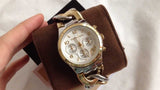 Michael Kors Runway White Dial Two Tone Steel Strap Watch for Women - MK3199 Buy Now By Michael Kors