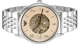 Emporio Armani Meccanico Multicolor Dial Silver Steel Strap Watch For Men - AR1922 Buy Now By Emporio Armani