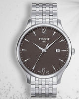 Tissot T Classic Tradition Grey Dial Silver Steel Strap Watch For Men - T063.610.11.067.00 Buy Now By Tissot