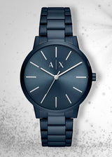 Armani Exchange Cayde Analog Blue Dial Blue Steel Strap Watch For Men - AX2702 Buy Now By Armani Exchange