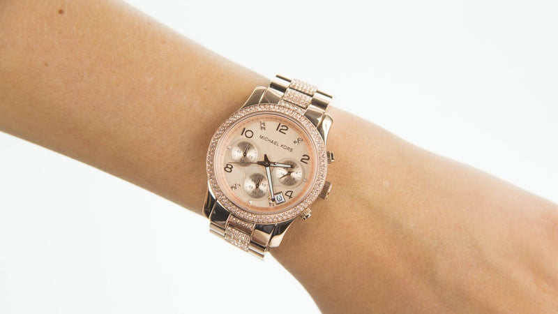 Michael Kors Runway Gold Dial Gold Steel Strap Watch for Women - MK5827 Buy Now By Michael Kors