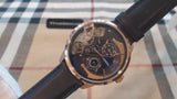 Fossil Townsman Twist Skeleton Blue Dial Blue Leather Strap Watch for Men - ME1138 Buy Now By Fossil