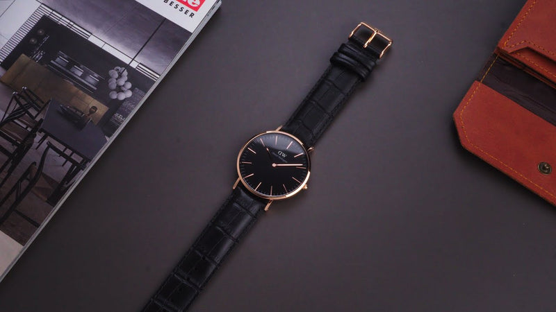 Daniel Wellington Classic Reading Black Dial Black Leather Strap Watch For Men - DW00100129 Buy Now By Daniel Wellington