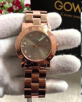 Marc Jacobs Amy Glitz Brown Dial Rose Gold Steel Strap Watch for Women - MBM3221 Buy Now By Marc Jacobs