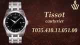 Tissot T Trend Couturier Chronograph Black Dial Silver Steel Strap Watch For Men - T035.410.11.051.00 Buy Now By Tissot