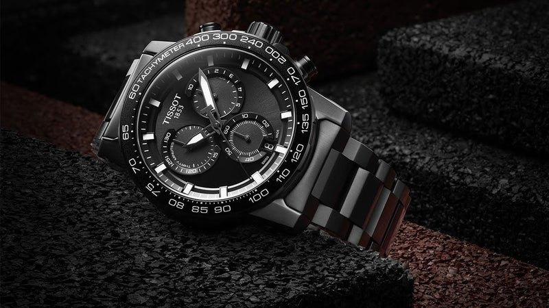 Tissot Supersport Chrono Black Dial Black Steel Strap Watch For Men - T125.617.33.051.00 Buy Now By Tissot