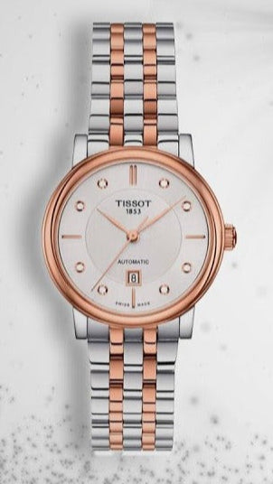 Tissot T Classic Carson Premium Diamonds White Dial Two Tone Steel Strap Watch for Women - T122.207.22.036.00 Buy Now By Tissot