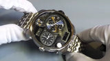 Diesel Mr Daddy 1.0 Black Dial Stainless Steel Stainless Watch For Men - DZ7221 Buy Now By Diesel